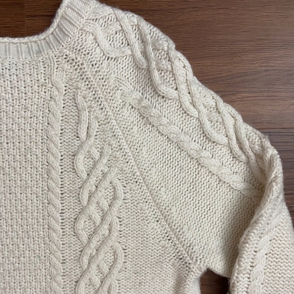 J.Crew Factory Embellished Cable Knit Sweater - Picture 6 of 8